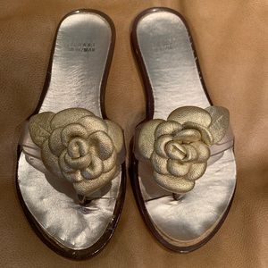 ❤️ Stuart Weitzman gold sandals